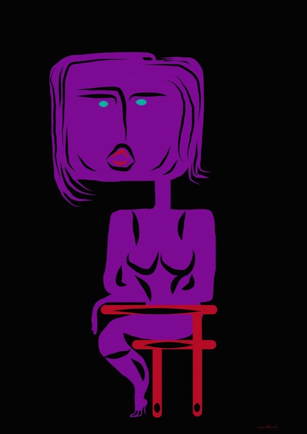 lady on chair by irma engelbrecht